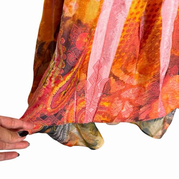 ANTHROPOLOGIE LAPIS STRAPLESS MIDI DRESS SKIRT FAIRY BOHO FESTIVAL Y2K STYLE M - Picture 5 of 9